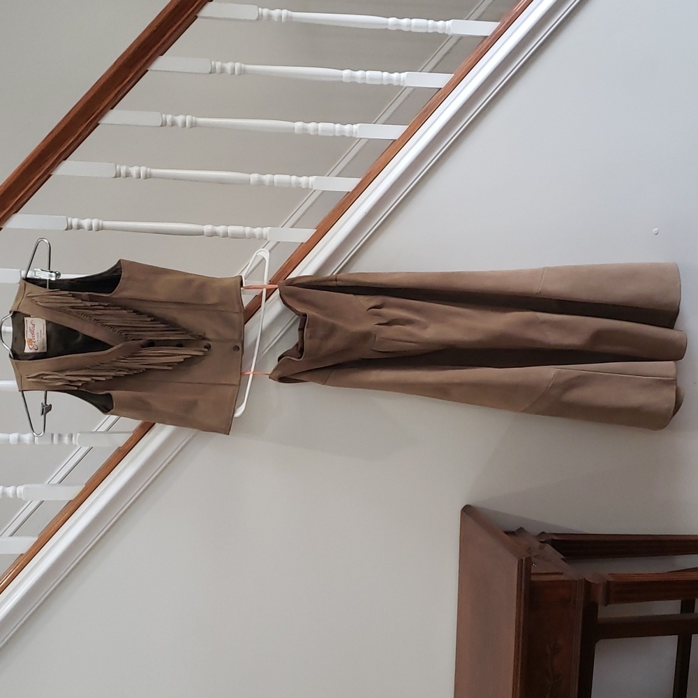 Fantastic Western Wear Genuine Leather Vest and Skirt